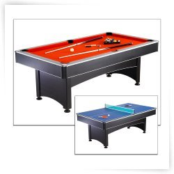 Hathaway Pool Table with Table Tennis-7 ft.