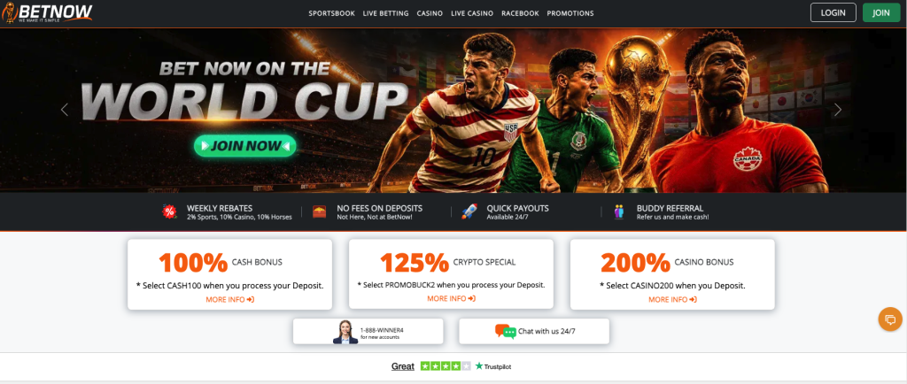 BetNow offshore sportsbooks